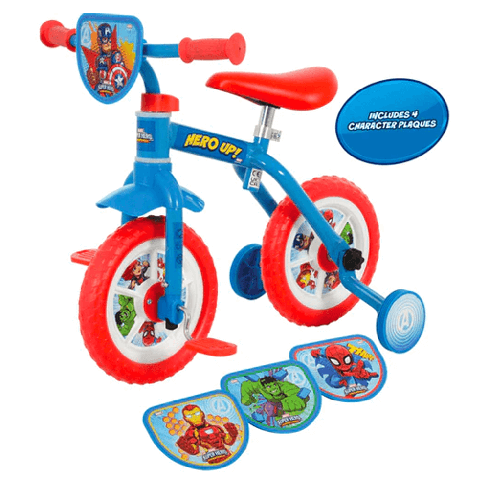 Marvel Superhero Adventures Switch-it Multi-character 2-in-1 10" Training Bike