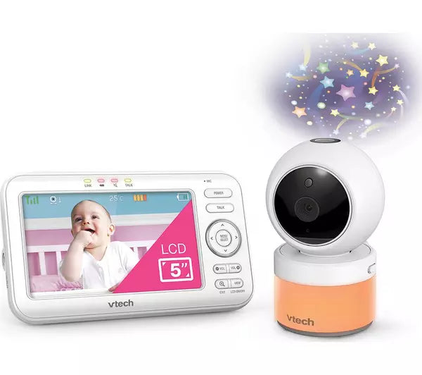 Vtech 5 Inch Night Show Projection Video Baby Monitor