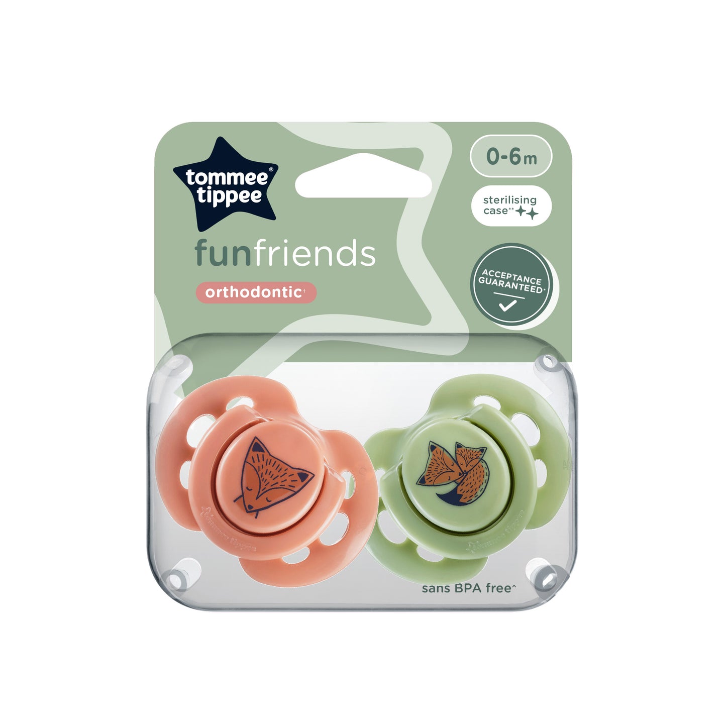 Tommee Tippee Fun Soothers 0-6 Months