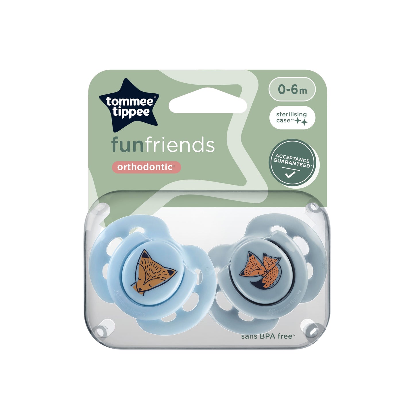 Tommee Tippee Fun Soothers 0-6 Months