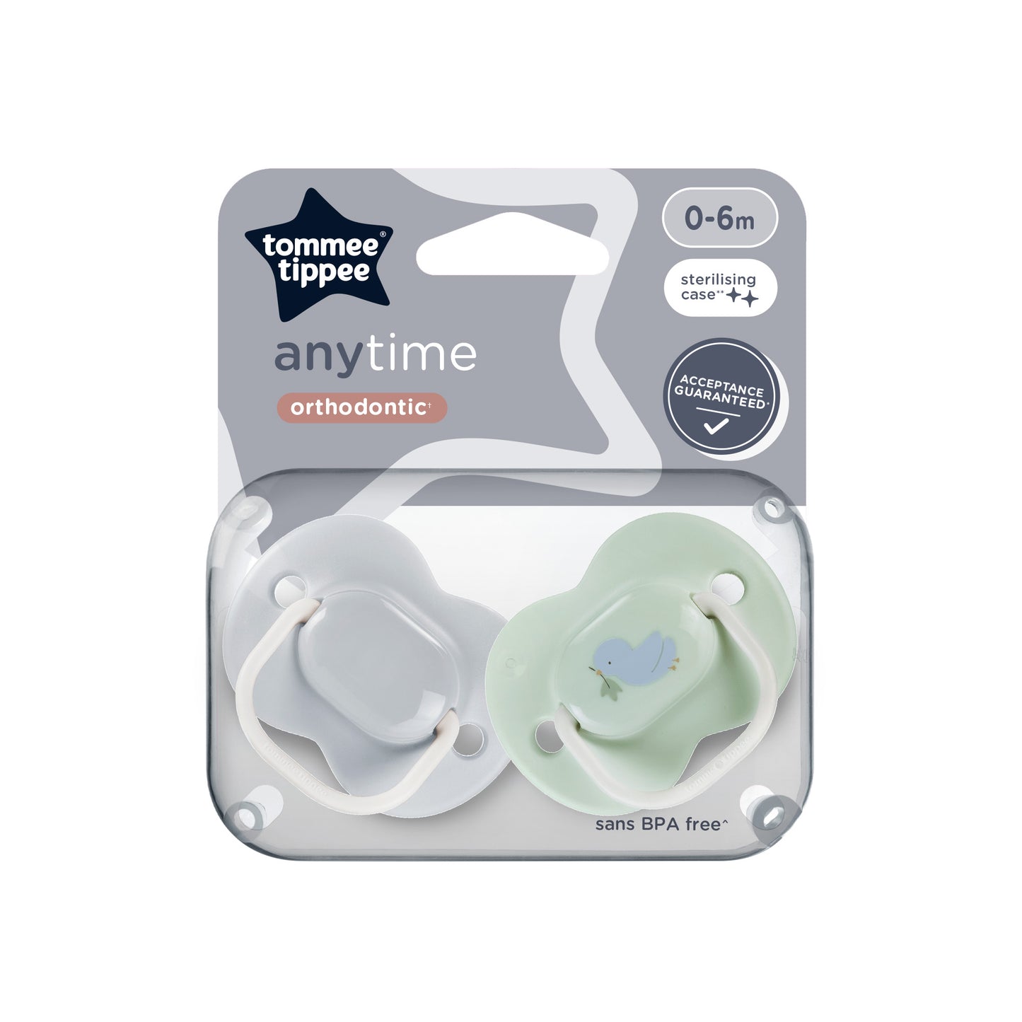 Tommee Tippee Anytime Soothers 0-6 Months