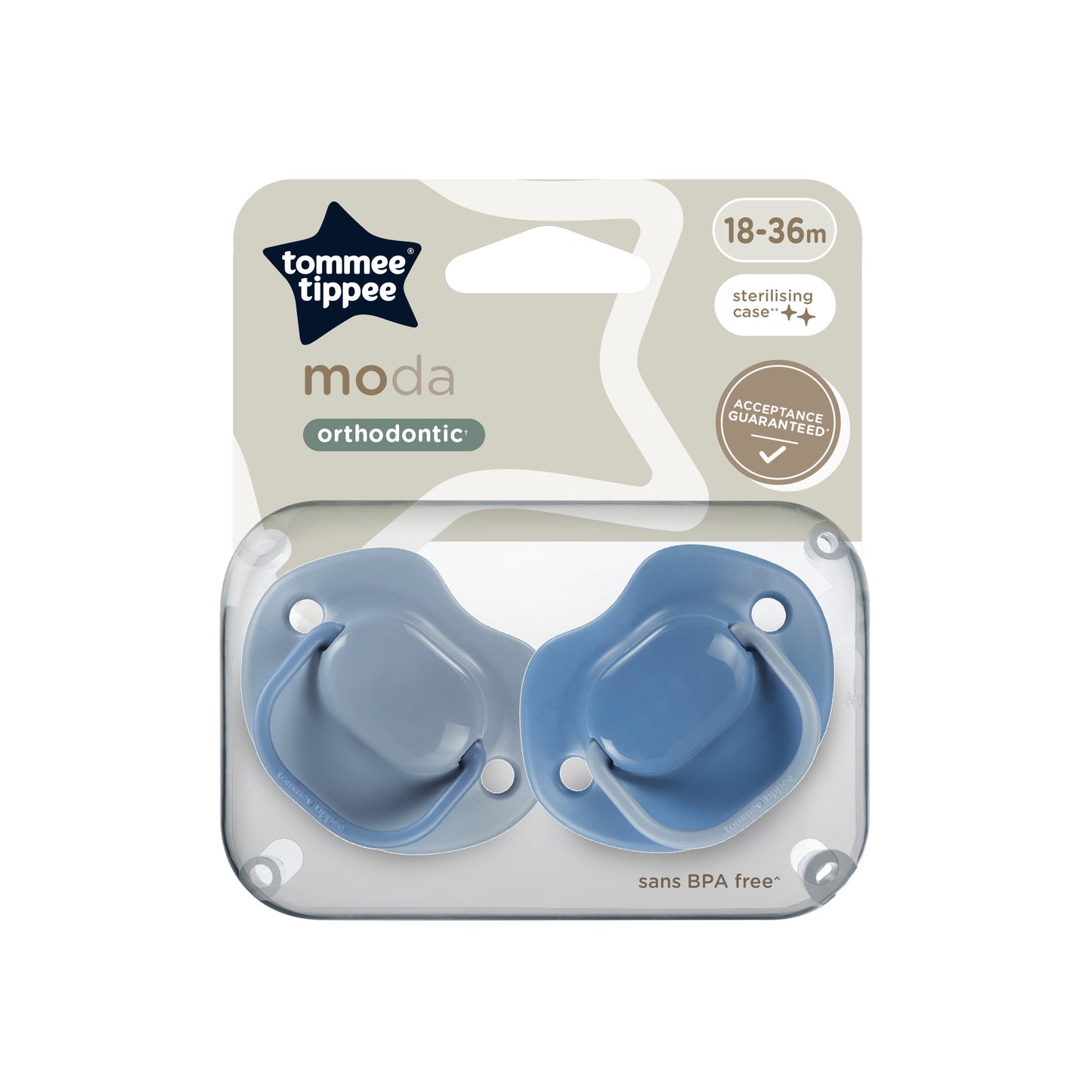 Tommee Tippee Moda Soothers 18-36 Months