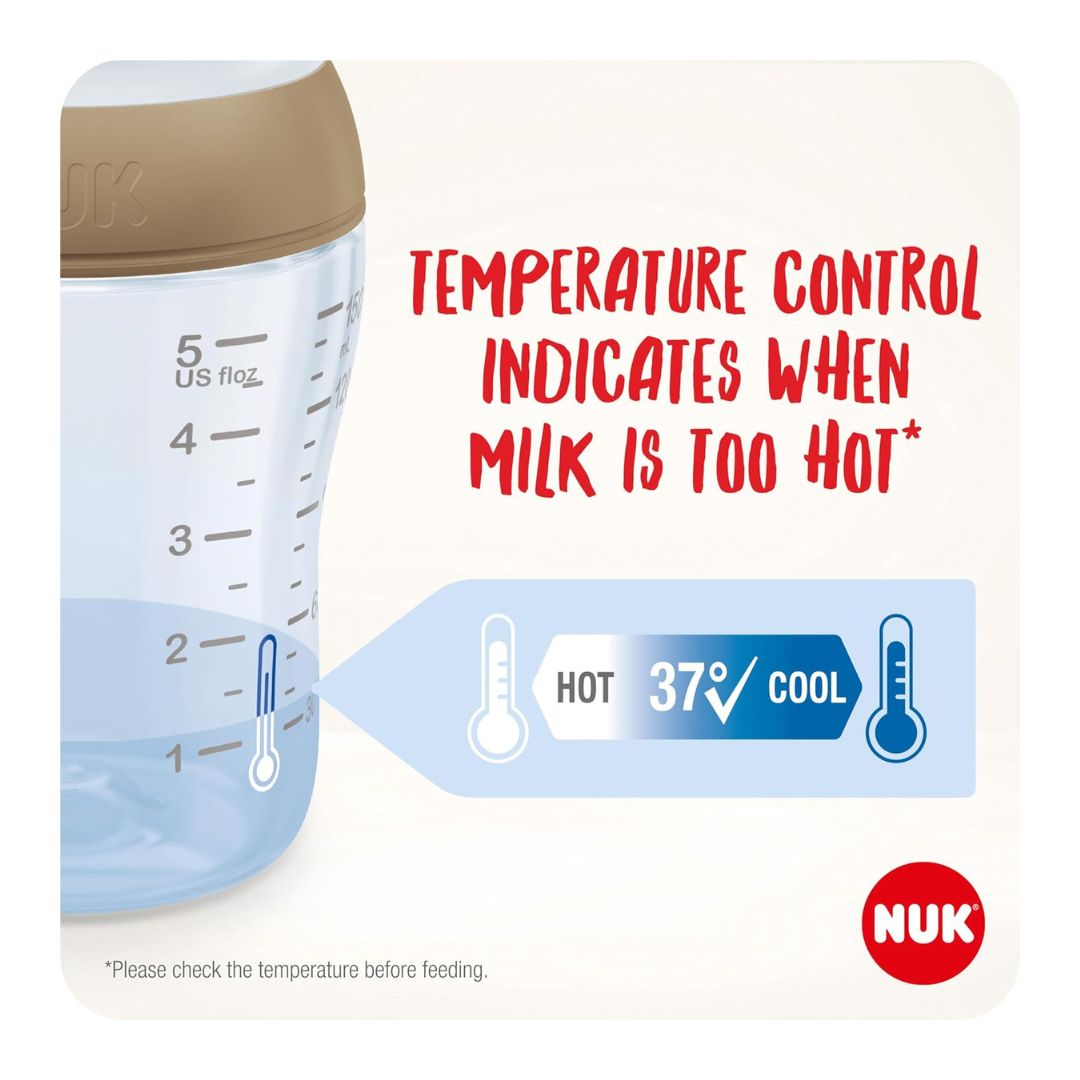 NUK Perfect Match Temperature Control 260ml Bottle Winnie The Pooh