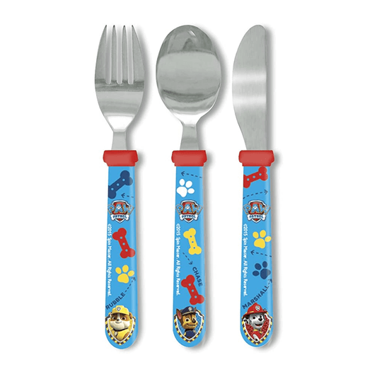 Paw Patrol Rescue 3pc Metal Cutlery Set