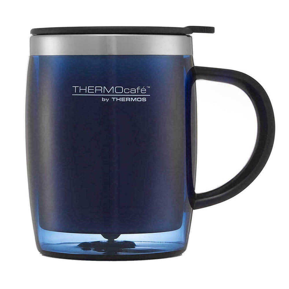 Thermos Thermocafe 450 ml Plastic and Stainless Steel Desk Mug Red