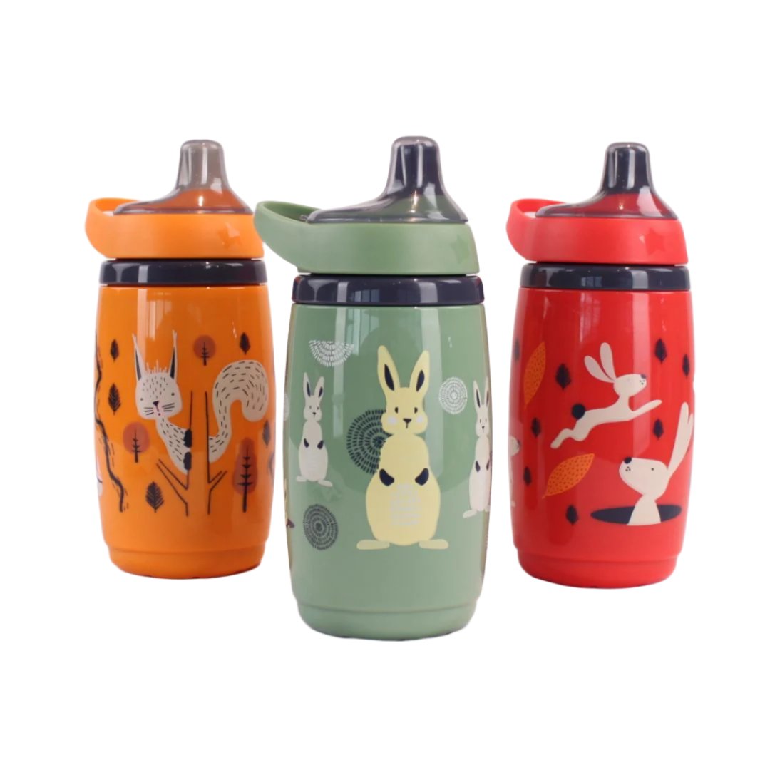 Tommee Tippee Insulated Sportee Cup and Comfee Neck Bib Bundle