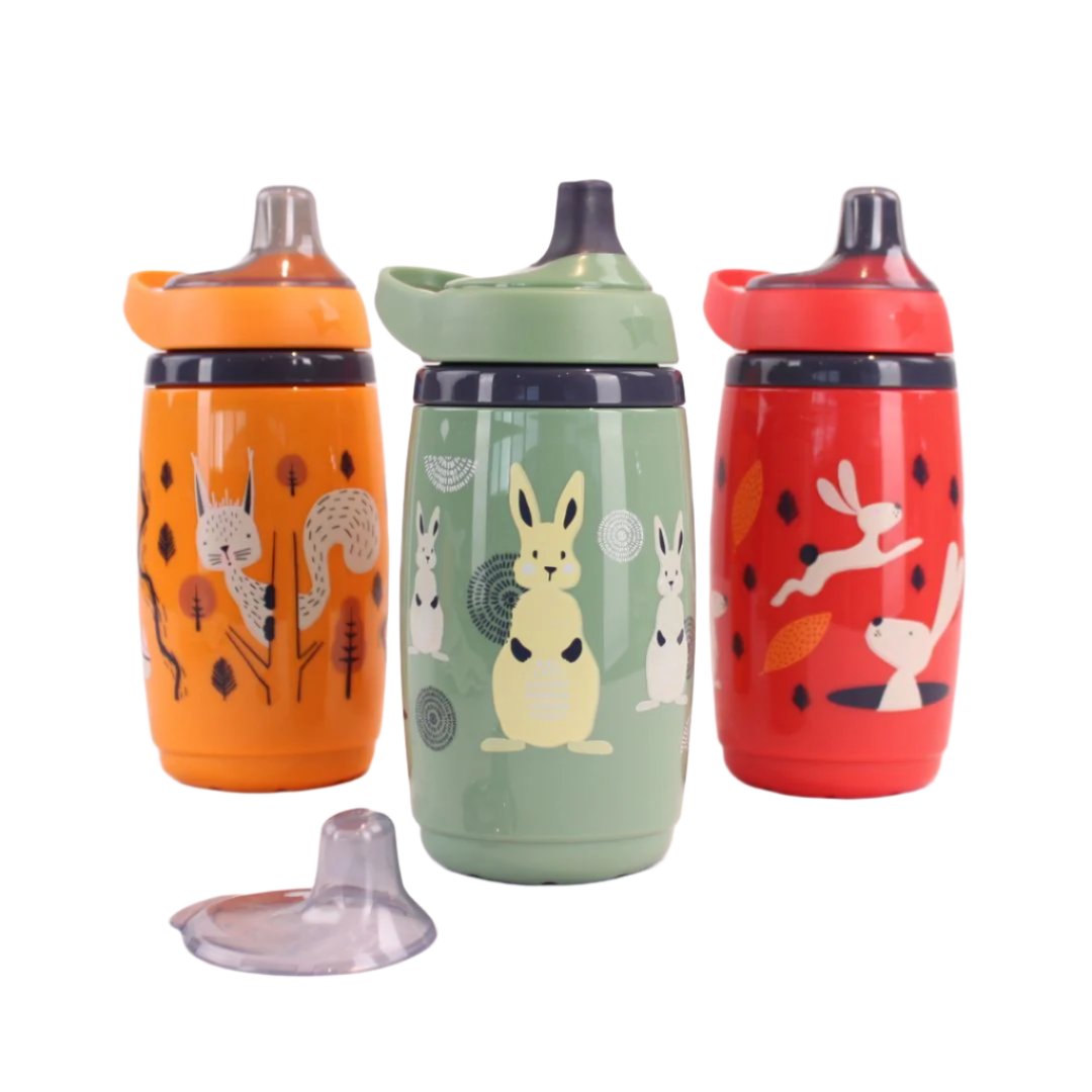 Tommee Tippee Insulated Sportee Cup and Comfee Neck Bib Bundle