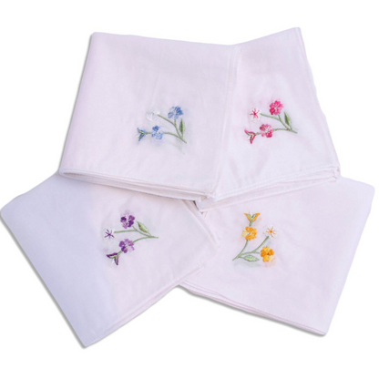 Ladies Embroidered Handkerchiefs