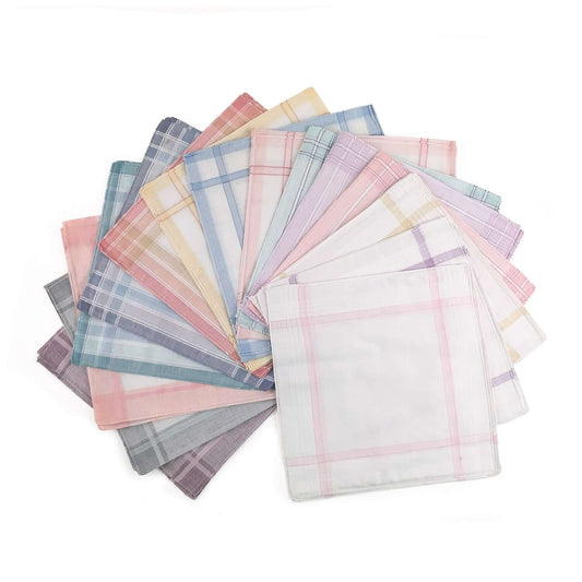 White Boarder Ladies Superfine Handkerchiefs