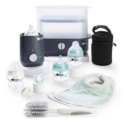 Tommee Tippee Complete Feeding Set: Bottle, Steriliser, Bottle Warmer