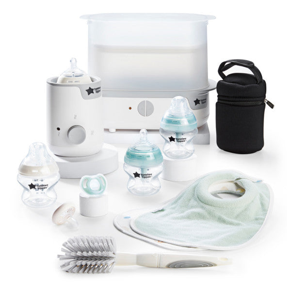 Tommee Tippee Complete Feeding Set: Bottle, Steriliser, Bottle Warmer