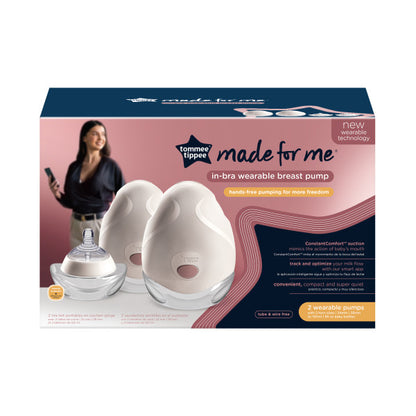 Tommee Tippee Made for Me Double Electric Wearable Breast Pump, 8 Express Modes